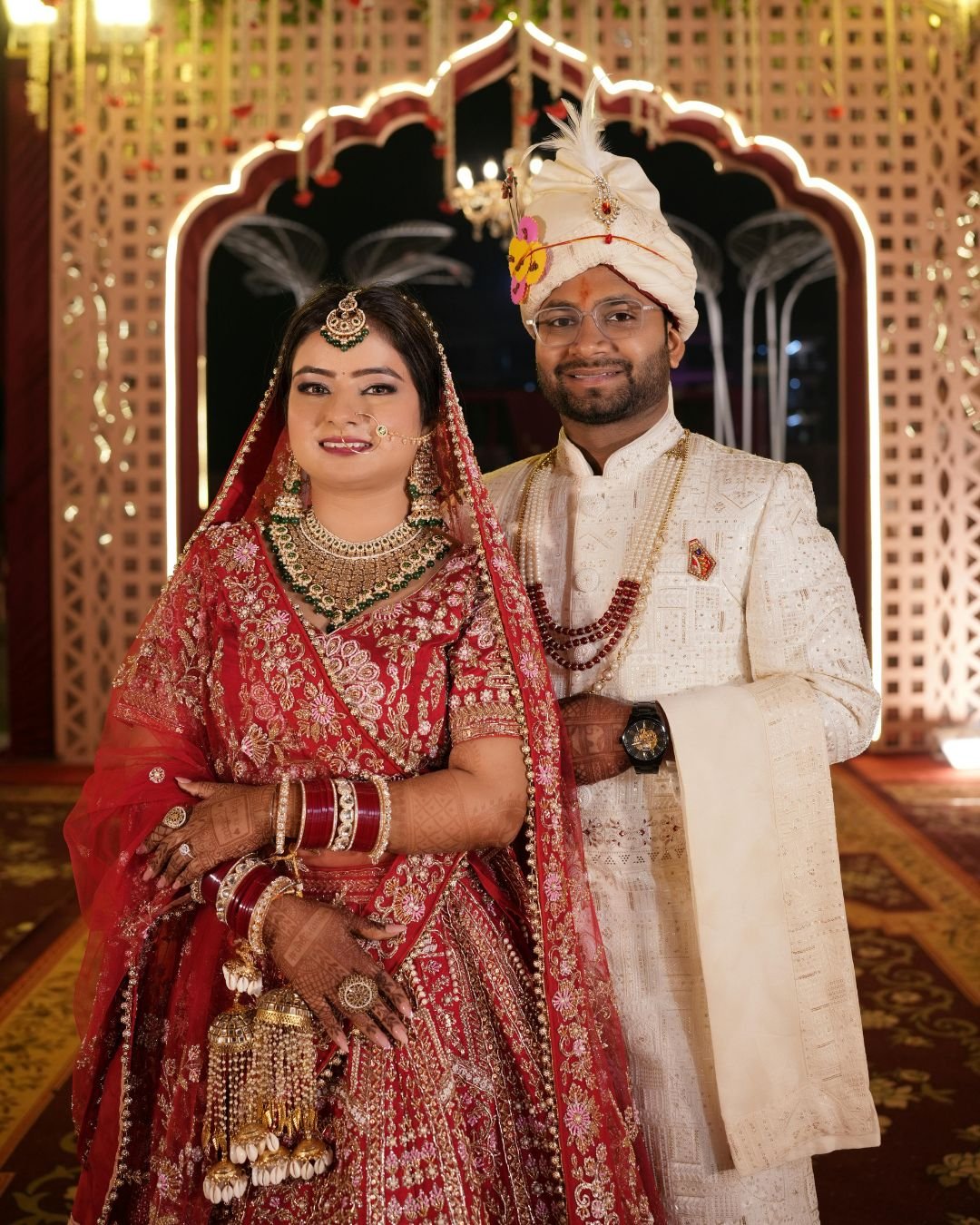 Portrait of a groom in Uttar Pradesh